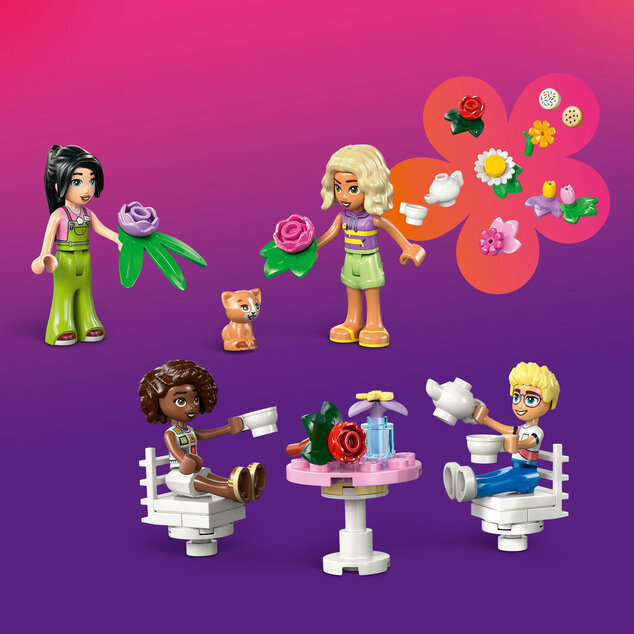 LEGO® Friends 42671 Kaviareň plná rastlín a kvetinárstvo