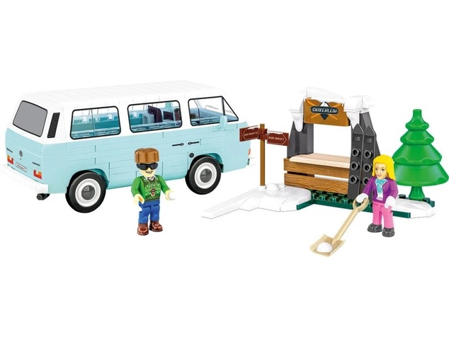 Cobi 24639 Volkswagen T3 zimné dobrodružstvo, 1:35, 189 k, 2 f