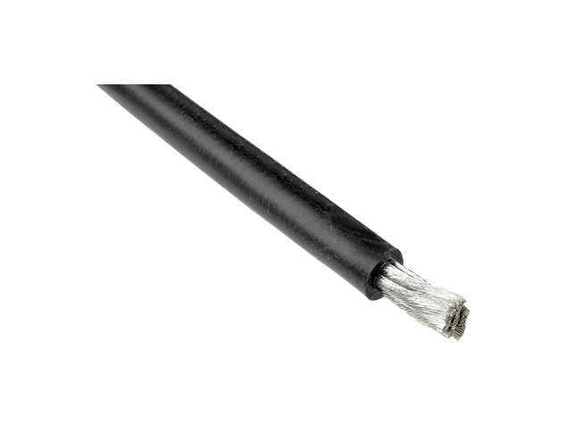 Kábel so silikónovou izoláciou Powerflex 14AWG čierny (1m)