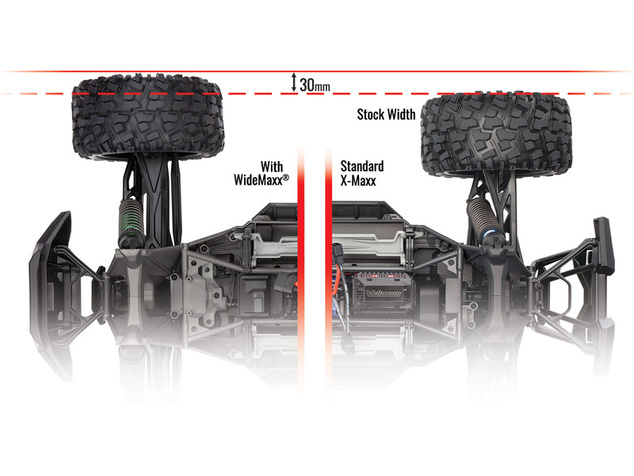 Traxxas sada WideMaxx modrá (pre X-Maxx)