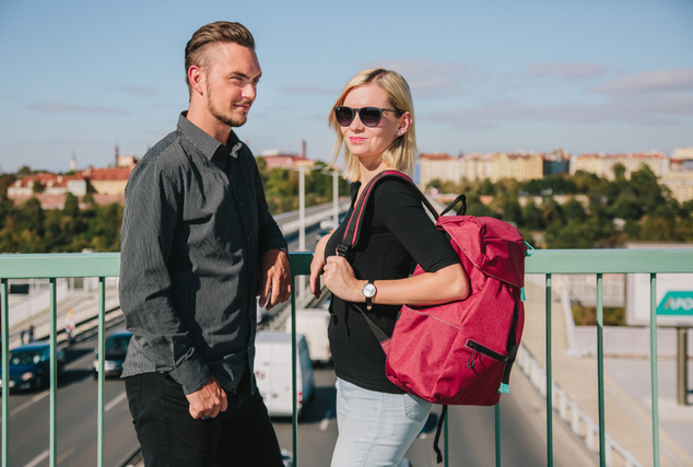 Studentenrucksack Rot