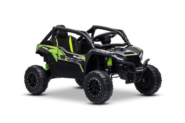 Elektrické autíčko Kawasaki TERYX KRX 1000 12V, čierne, jednomiestne, odpružená zadná nápr