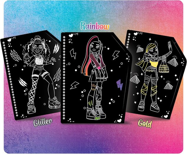 Monster High Vyškrabávacie omaľovánky objatí