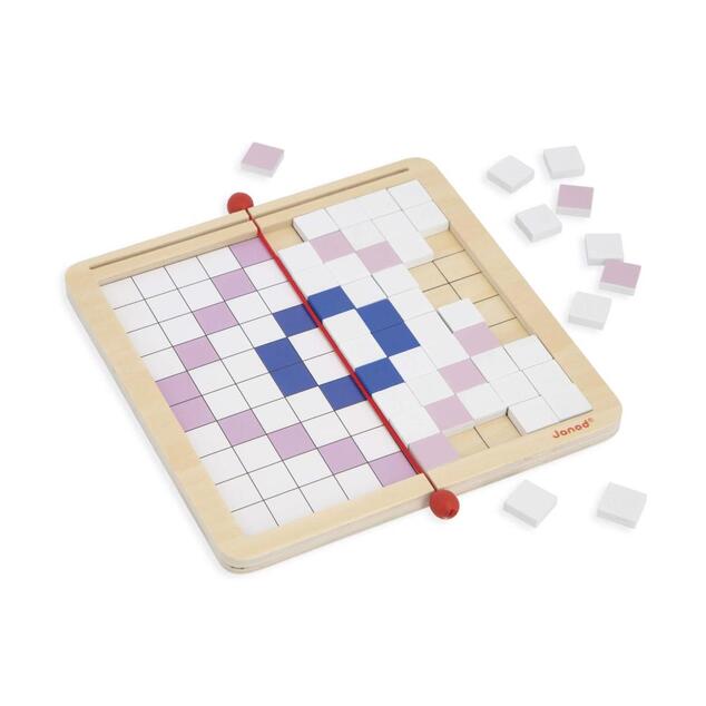 Janod Didattico Gioco educativo simmetria e codifica Mosaico in legno