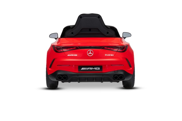 Elektrické autíčko Mercedes CLE 12V s pohonom zadných kolies, červené, Jednomiestne, Lítio