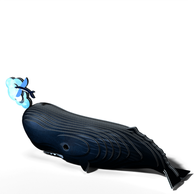 EUGY Sperm Whale 3D kartonasta sestavljanka