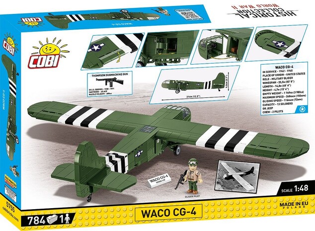 Cobi II WW Waco CG-4 D-DAY, 1:48, 784 k, 1f