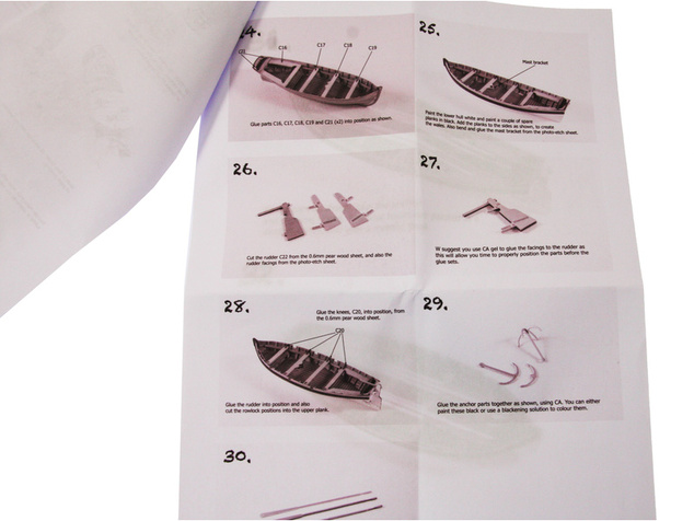 Vanguard Models Kutter boat 18 "1:64 kit