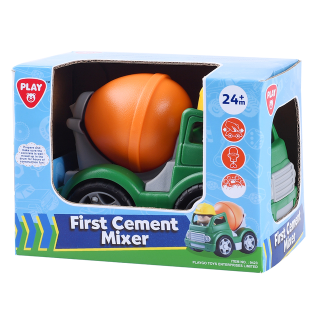 Playgo Auto stavebné s figúrkou 14x9,9x10,7 cm