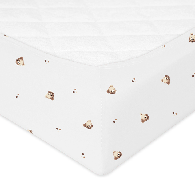 BABYMATEX Plachta napínacia Jersey 60x120cm Medvedík