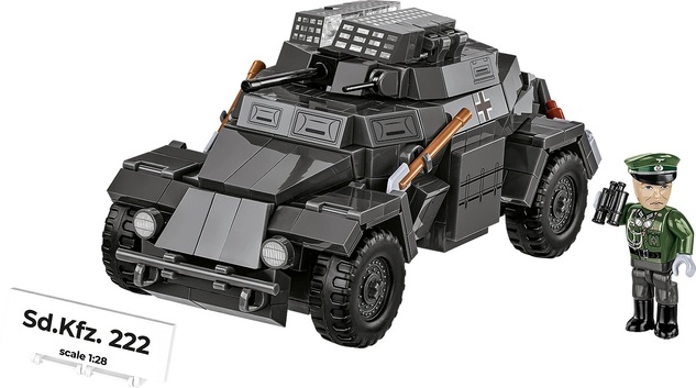 Cobi II WW Sd.Kfz. 222, 1:28, 502 k, 1 f