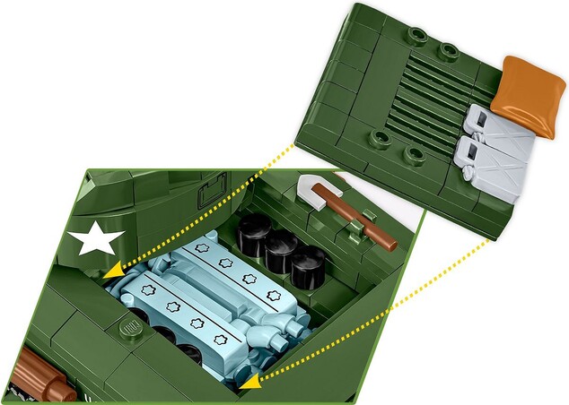 Cobi II WW Sherman M4A2E8, 1:35, 880 k, 5 f