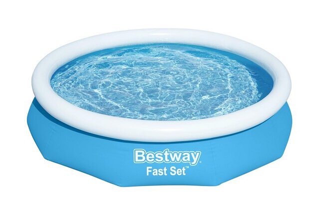 Bestway Aufblasbarer Pool Fast Set, Kartuschenfilter, 3,05m x 66cm
