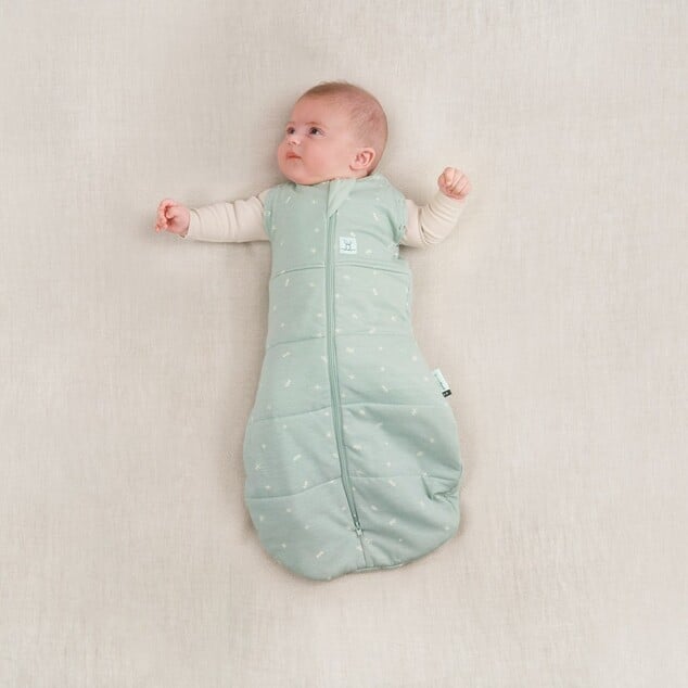 ERGOPOUCH Пелена и спален чувал 2в1 Cocoon Sage 0-3 м, 3-6 кг, 2,5 tog