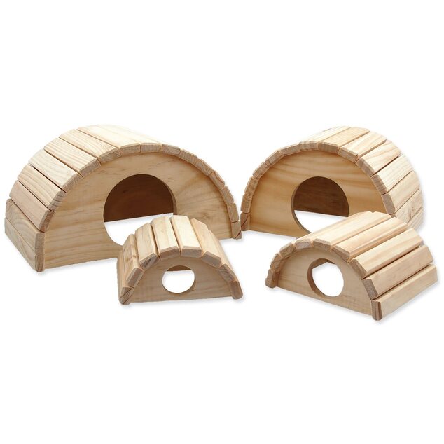 Maison Small Animals Demi-cercle en bois 31x20x15,5cm