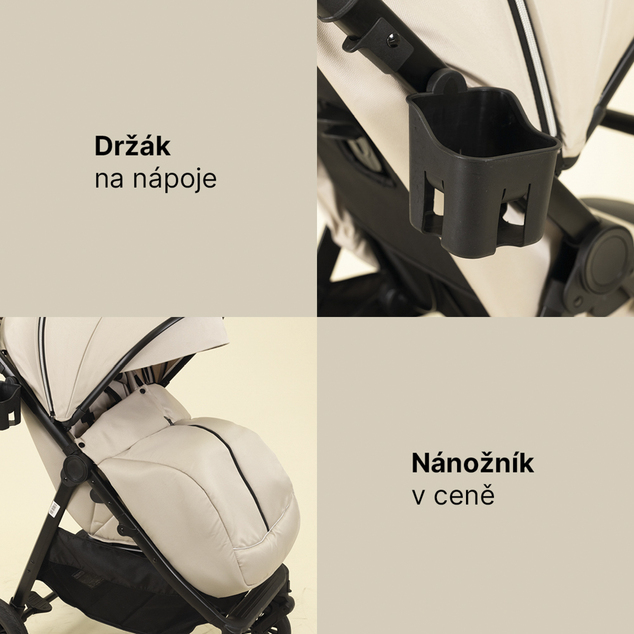 Športový kočík Moya, Ivory Beige