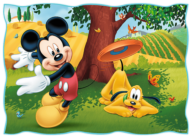 Trefl Puzzle 4v1 - Mickeyho pekný deň  / Disney Standard Characters