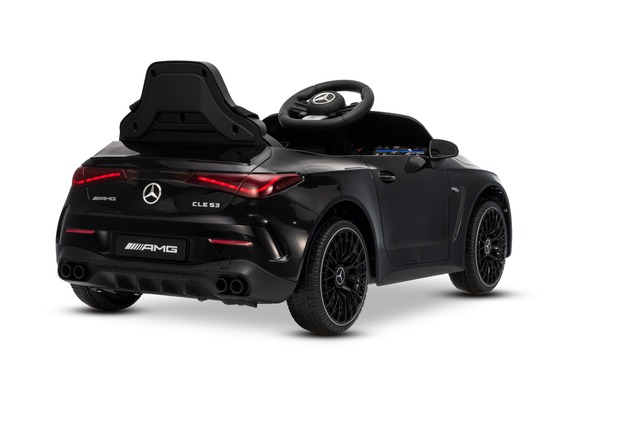 Elektrické autíčko Mercedes CLE 12V s pohonom zadných kolies, čierne, Jednomiestne, Lítiov