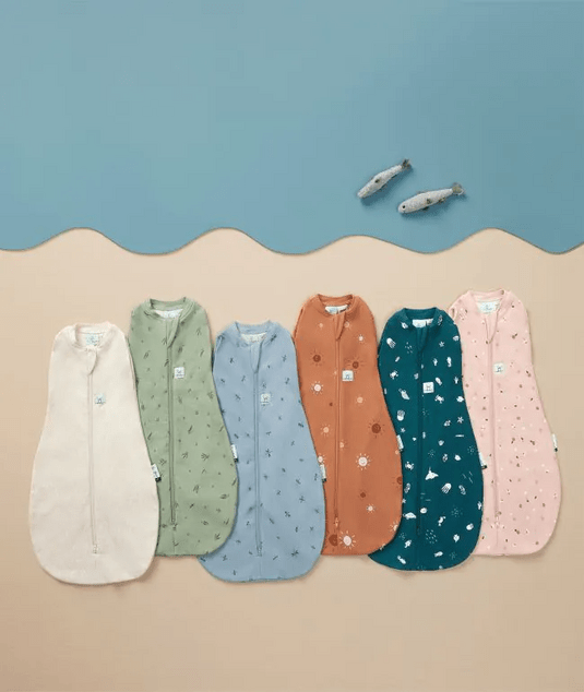 ERGOPOUCH Zavinovačka a vak na spanie 2v1 Cocoon Oatmeal Marle 0-3 m, 3-6 kg, 0,2 tog