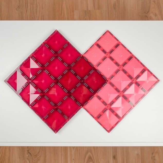 CONNETIX® Rainbow Pink &amp; Berry Ba Base Plate 2ks