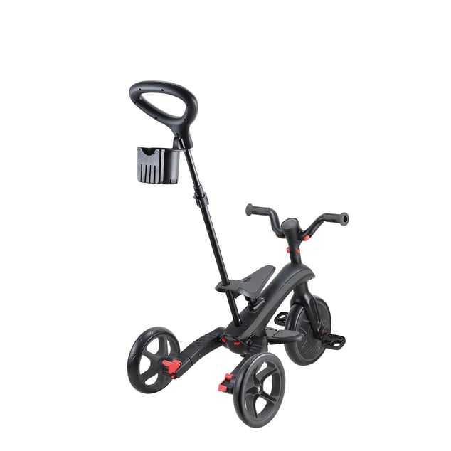 Globber trojkolka Explorer Trike Foldable  4in1 Black-Grey
