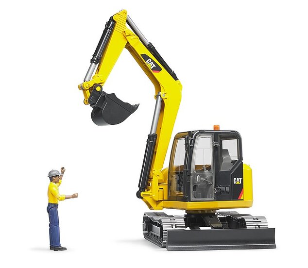 Bruder 02466 Pásový minibager CATERPILLAR s figúrkou