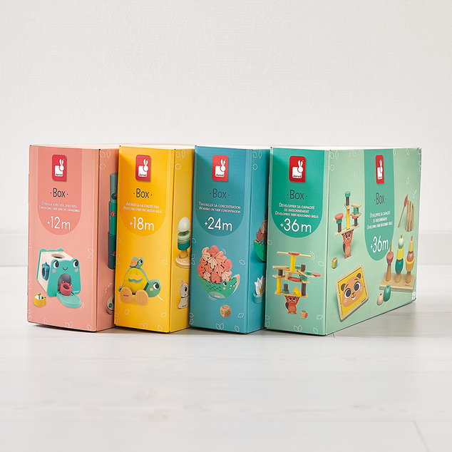 Janod Box Stimulácia zmyslového vnímania u detí od 12 mesiacov