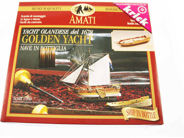 AMATI Golden Yacht 1:300 kit do fľaše