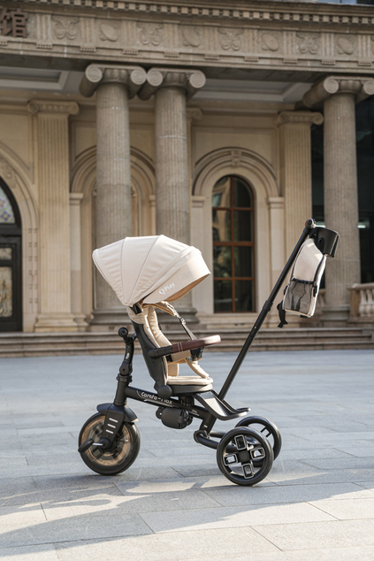 QPLAY Trojkolka Comfo Max Beige, 8 v 1, vek 10-72 mesiacov