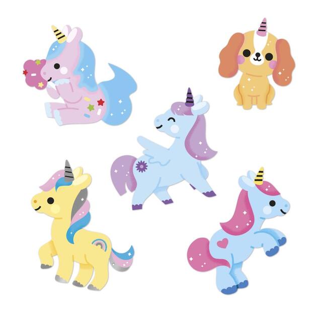 Janod Stickers Samolepky Jednorožce 100 ks