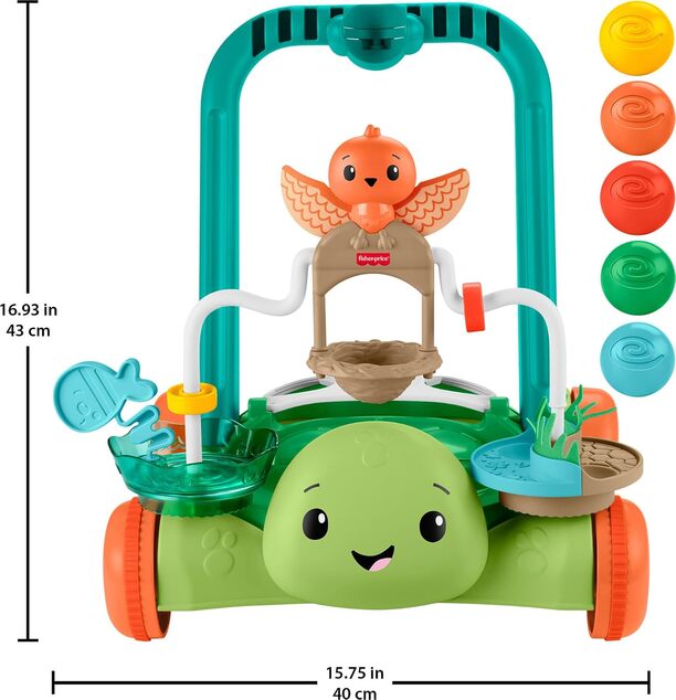 Mattel Fisher Price Interaktivní chodítko želva