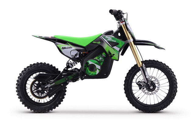 Motocross elettrico per bambini e adolescenti Beneo Motors Falcon verde - 1600W