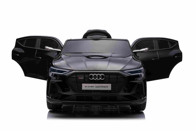 Elektrické autíčko Audi E-tron Sportback 12V, čierne, široké jednomiestne sedadlo