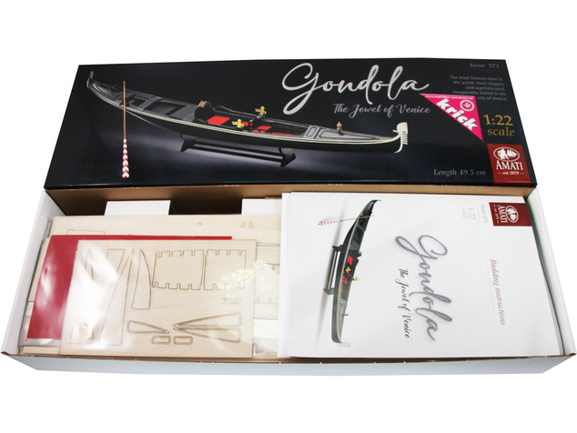 AMATI Benátska gondoliéra 1:22 kit