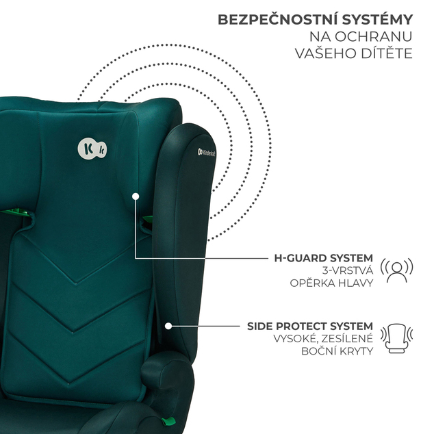 KINDERKRAFT Asiento de coche i-Spark i-Size 100-150 cm Verde