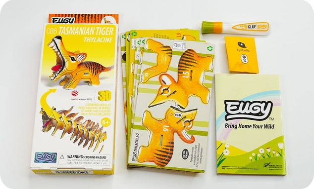 EUGY Tasmanski tiger 3D kartonska sestavljanka