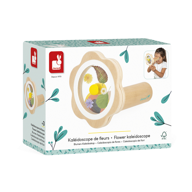 Janod Happy Garden Vyrob si svoj kvetinový kaleidoskop DIY