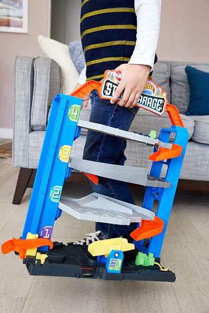 Hot Wheels City prenosná garáž
