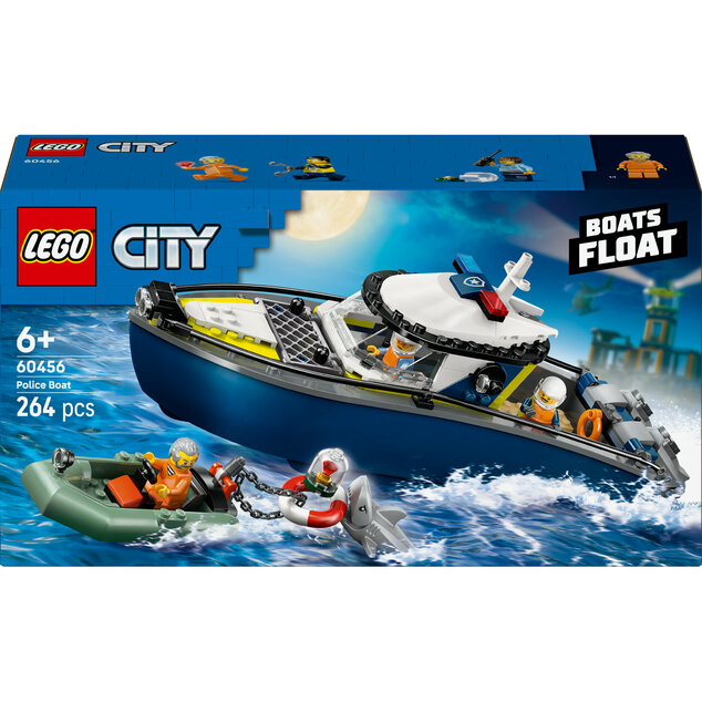 LEGO® City 60456 Naháňačka v policajnej lodi