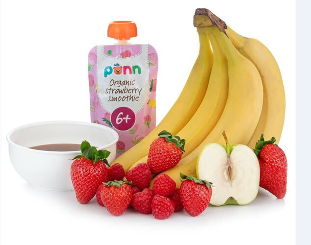 SALVEST Ponn BIO Ovocné pyré s malinami (110 g)
