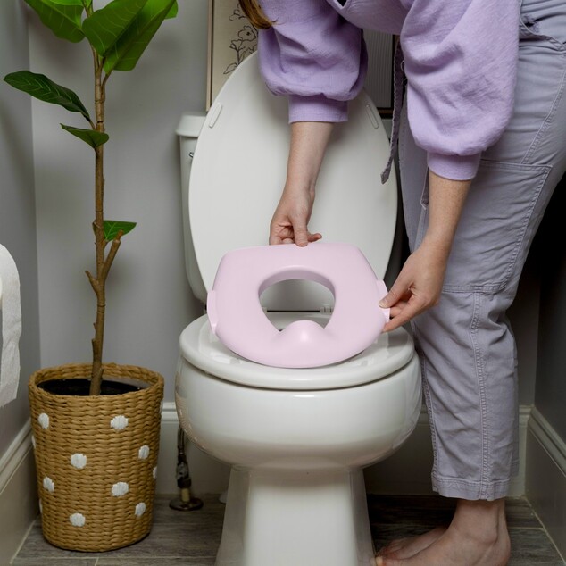INGENUITY Kinder-Toilette mit Geräusch My Size™ Rosa