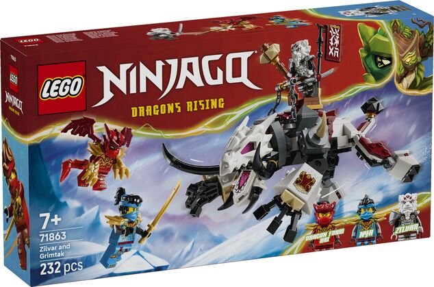 LEGO® NINJAGO® 71863 Zilvar a dračia beštia Grimtak