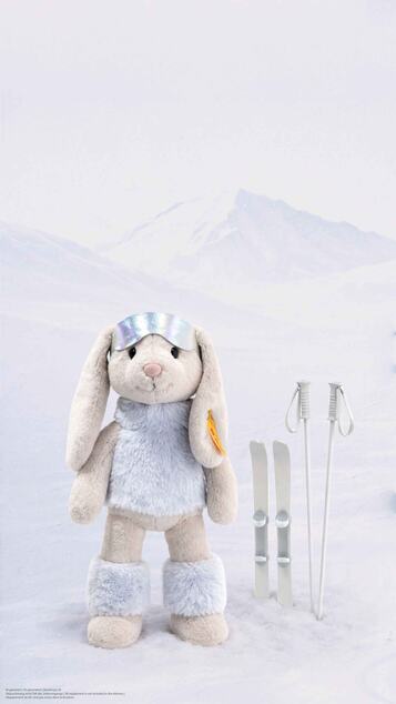 STEIFF Friends Skier Hoppie rabbit, multicoloured plyšová hračka