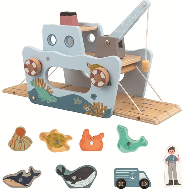 2Kids Toys Magnetická hračka Rybárska loď