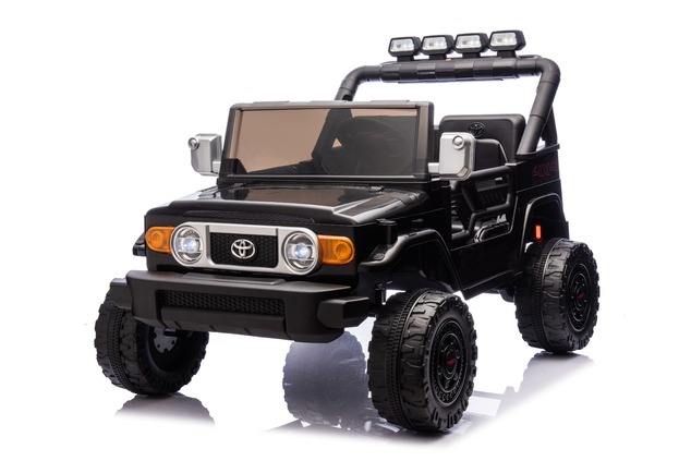 Elektrické autíčko Toyota FJ Cruiser XXL s pohonom 4x4, licencované (Dvojmiestne), čierne,