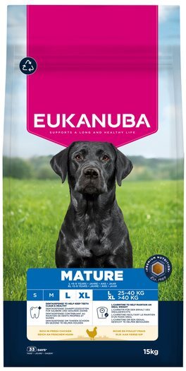 Krmivo EUKANUBA Mature Large rich in fresh chicken 15 kg