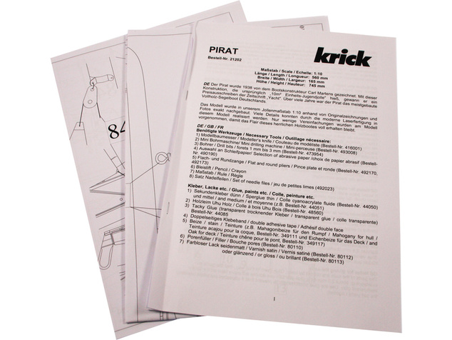 Krick Pirat plachetnica kit