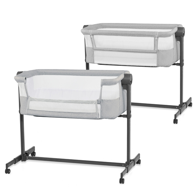 Kinderkraft Babybett verstellbar Nestee Up2 Light Grey