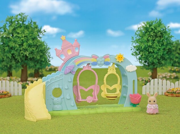 Sylvanian Families Dúhové hojdačky so šmykľavkou