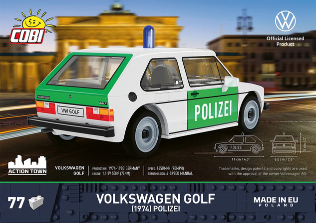 Cobi Volkswagen Golf 1974 Poliția